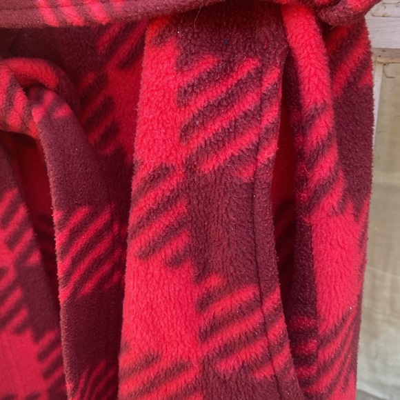 I. APPEL home Robe 👘 red fleece size M-L - Picture 11 of 16